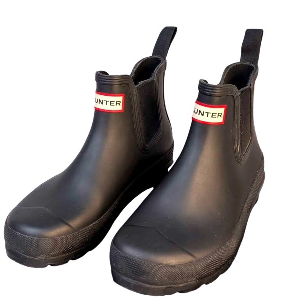 Hunter Original Chelsea Rain Boots ~ Size 6/ Matte Black Waterproof ~ WFS2006RMA